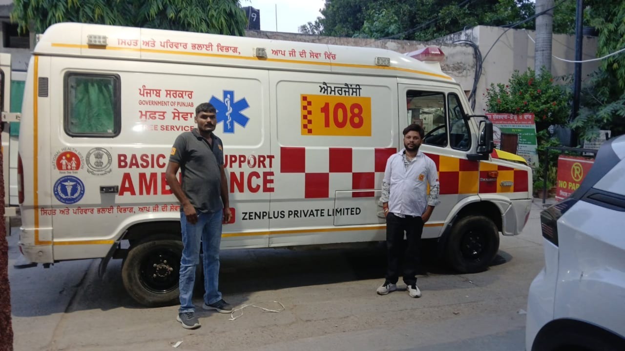 पंजाब में 108 एम्बुलेंस ने संभाले 91,713 आपात मामले